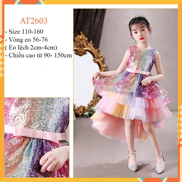 Đầm bé gái đuôi cá at2603