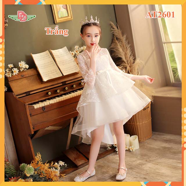 Đầm công chúa bé gái đuôi cá có tay AT2604