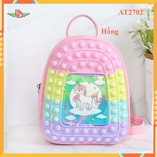 balo popit cao cấp xanh-at2702